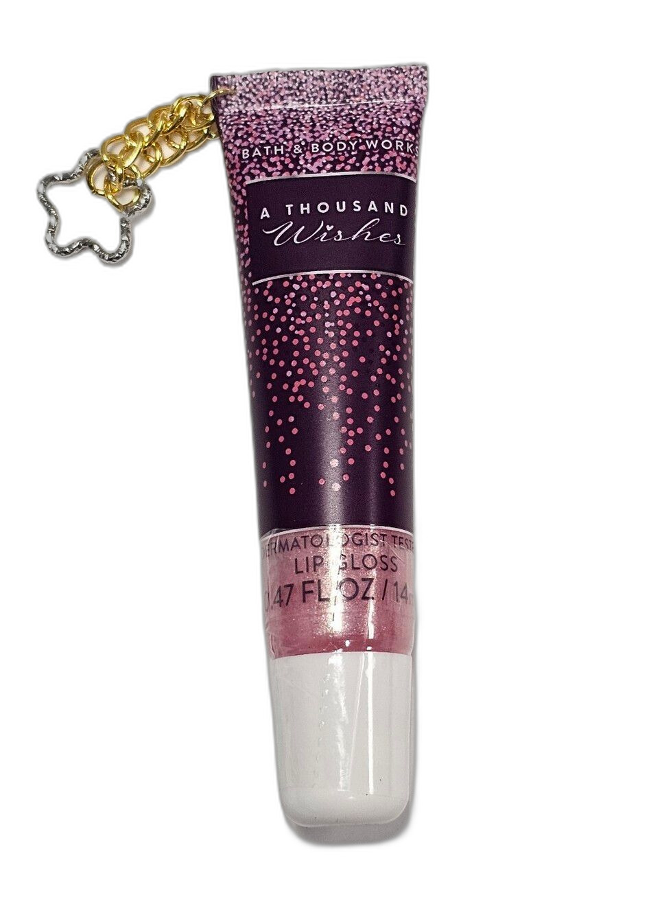Bath & Body Works "A Thousand Wishes" scented lip gloss With Star Charms